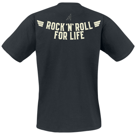 T-Shirt Manches courtes  de Airbourne - Red Logo Mono Scorch - S à XXL - pour Homme - noir - Airbourne - View 2