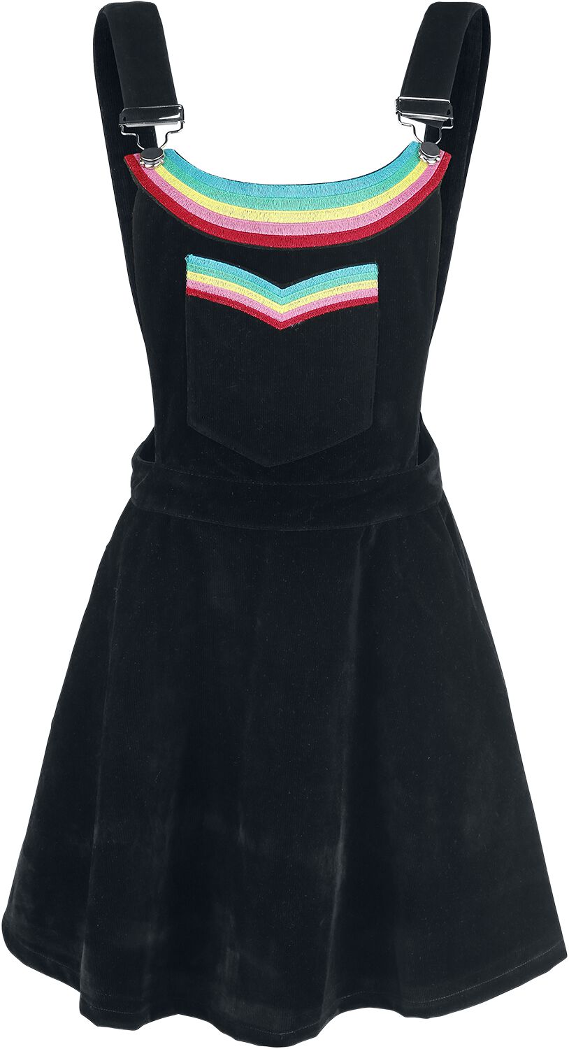 Robe courte  de Jawbreaker - Robe Double Rainbow - S à XL - pour Femme - noir - Jawbreaker