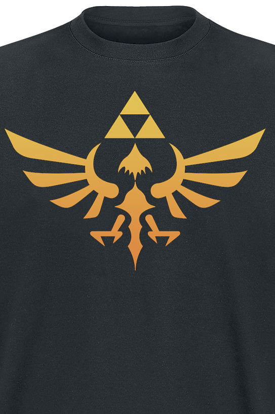 T-Shirt Manches courtes Gaming de The Legend Of Zelda - Hyrule - S à XXL - pour Homme - noir - The Legend Of Zelda - View 2