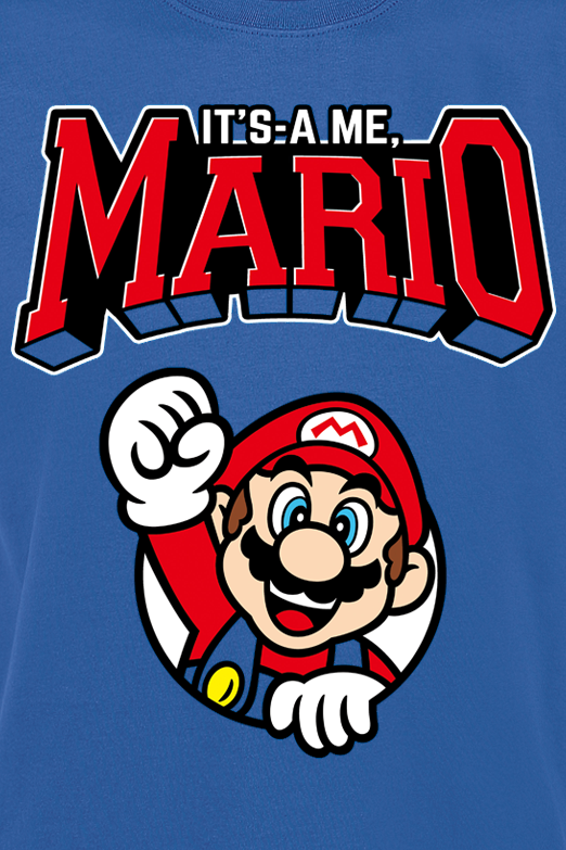 T-Shirt Manches courtes Gaming de Super Mario - Varsity - S à M - pour Homme - bleu - Super Mario - View 2