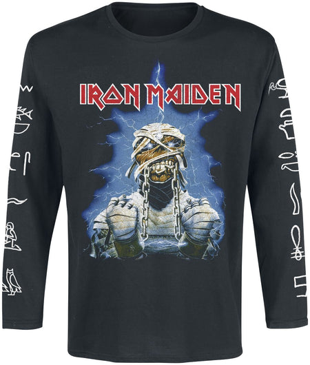 T-shirt manches longues  de Iron Maiden - World Slavery Tour - S à XXL - pour Homme - noir - Iron Maiden