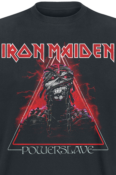 T-Shirt Manches courtes  de Iron Maiden - Mummy Triangle - S à M - pour Homme - noir - Iron Maiden - View 2