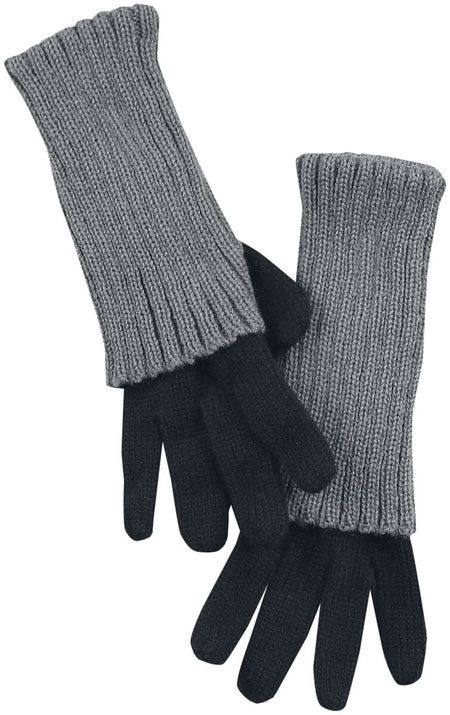 Gants  de Forplay - Gants Tricoté Trou Pour Le Pouce - pour Femme - noir/gris - Forplay