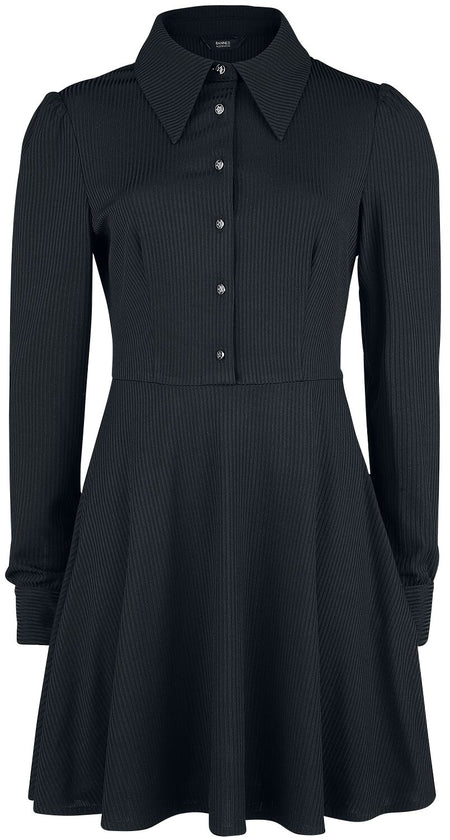 Robe courte Gothic de Banned Alternative - Robe Pentacle - XS à 4XL - pour Femme - noir - Banned Alternative