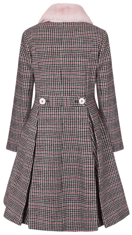 Manteaux Rockabilly de Hell Bunny - Manteau Watson - XS à M - pour Femme - noir/rose - hell bunny - View 2