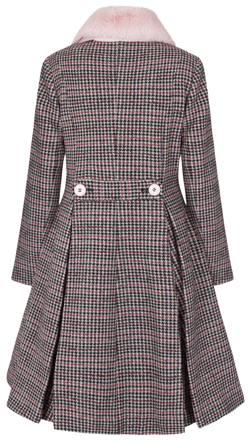 Manteaux Rockabilly de Hell Bunny - Manteau Watson - XS à M - pour Femme - noir/rose - hell bunny - View 2