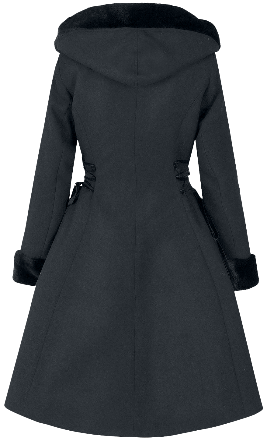 Manteaux Rockabilly de Hell Bunny - Manteau Scarlett - XS à L - pour Femme - noir - hell bunny - View 2