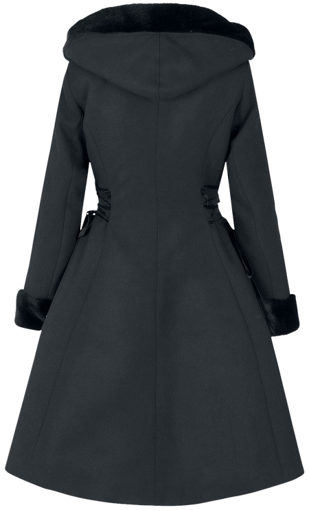 Manteaux Rockabilly de Hell Bunny - Manteau Scarlett - XS à L - pour Femme - noir - hell bunny - View 2