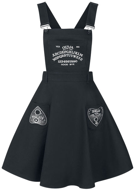 Robe mi-longue  de Hell Bunny - Robe Salopette Samara - XS à 4XL - pour Femme - noir - hell bunny