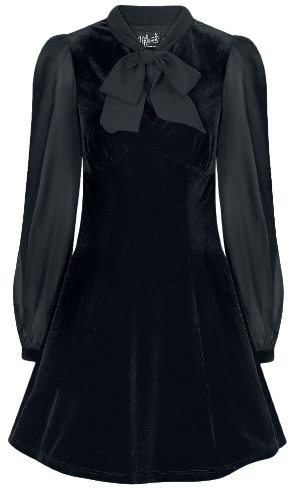 Robe courte  de Hell Bunny - Mini Robe Gabriella - XS à 4XL - pour Femme - noir - hell bunny