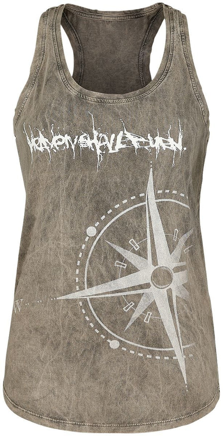 Top  de Heaven Shall Burn - Endzeit Kompass - S à XXL - pour Femme - marron - Heaven Shall Burn