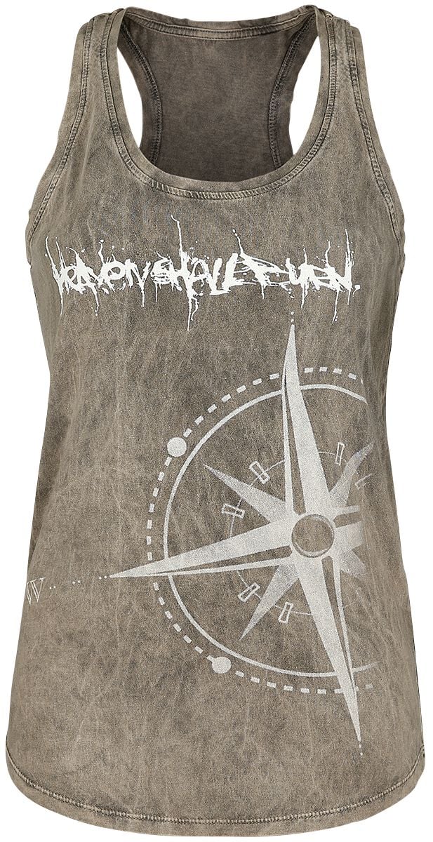 Top  de Heaven Shall Burn - Endzeit Kompass - S à XXL - pour Femme - marron - Heaven Shall Burn