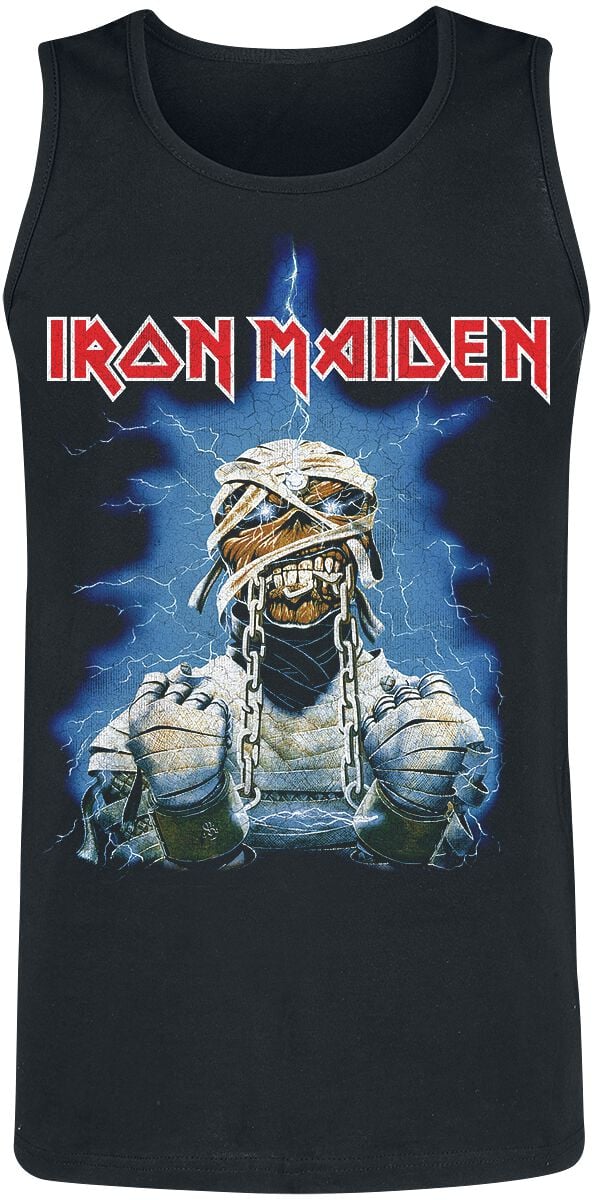 Débardeur  de Iron Maiden - Powerslave World Slavery Tour 1984-1985 - S à XXL - pour Homme - noir - Iron Maiden