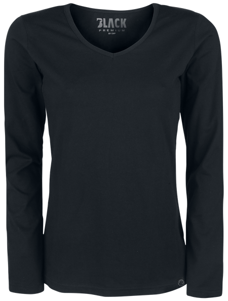 T-shirt manches longues  de Black Premium by EMP - Hauts Manches Longues - Lot De 2 - S à 5XL - pour Femme - noir - Black Premium by EMP - View 2