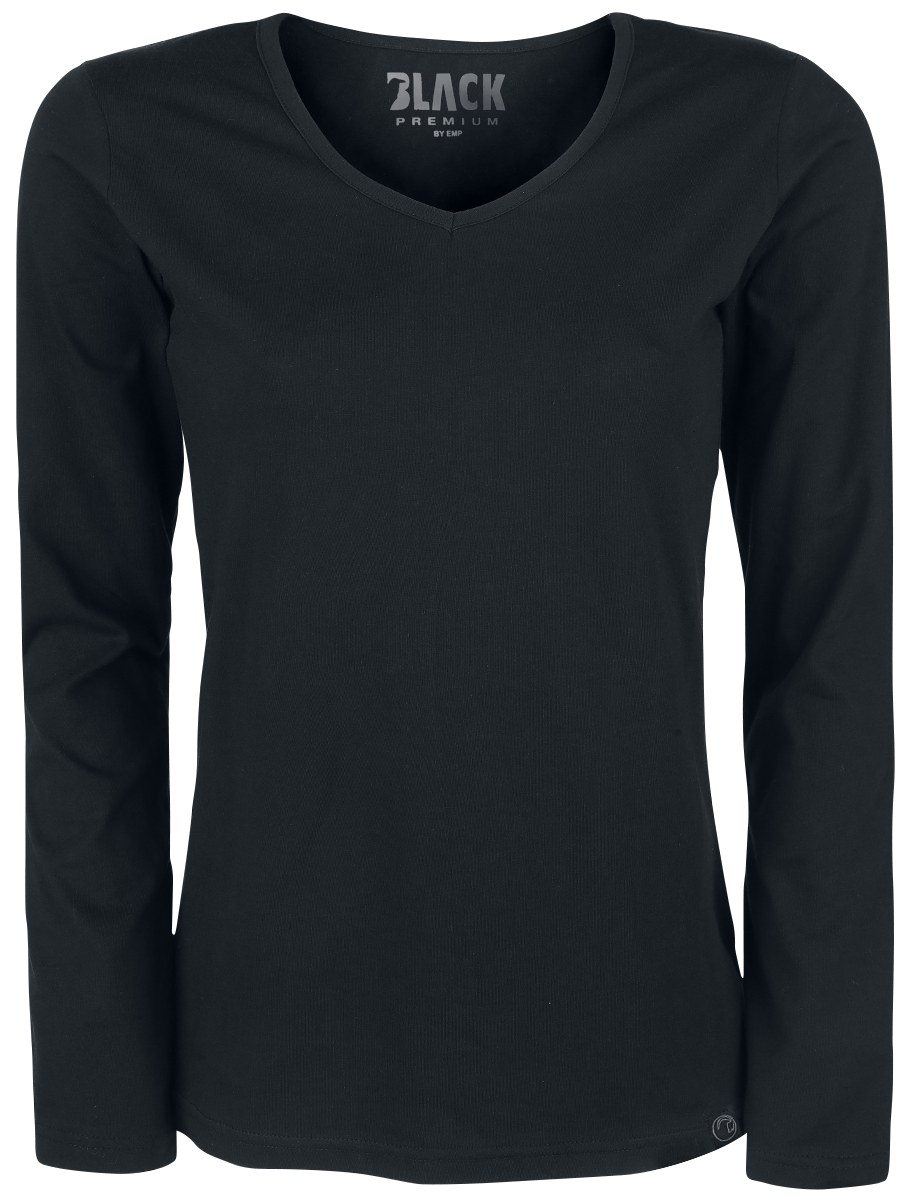 T-shirt manches longues  de Black Premium by EMP - Hauts Manches Longues - Lot De 2 - S à 5XL - pour Femme - noir - Black Premium by EMP - View 2