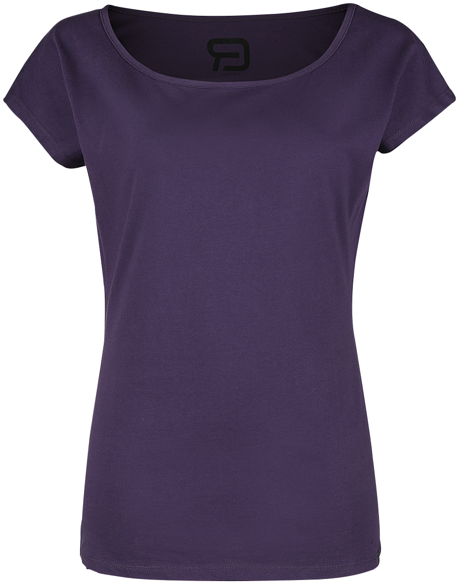 T-Shirt Manches courtes  de RED by EMP - Lot De Deux T-Shirts Ras-Du-Cou - M à 5XL - pour Femme - noir/lilas - RED by EMP - View 2