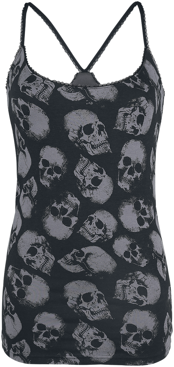 Top  de Black Premium by EMP - Lot De Deux Haut Ras-Du-Cou - S à 3XL - pour Femme - noir/gris - Black Premium by EMP - View 2