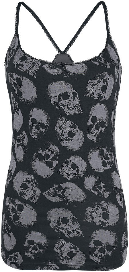 Top  de Black Premium by EMP - Lot De Deux Haut Ras-Du-Cou - S à 3XL - pour Femme - noir/gris - Black Premium by EMP - View 2