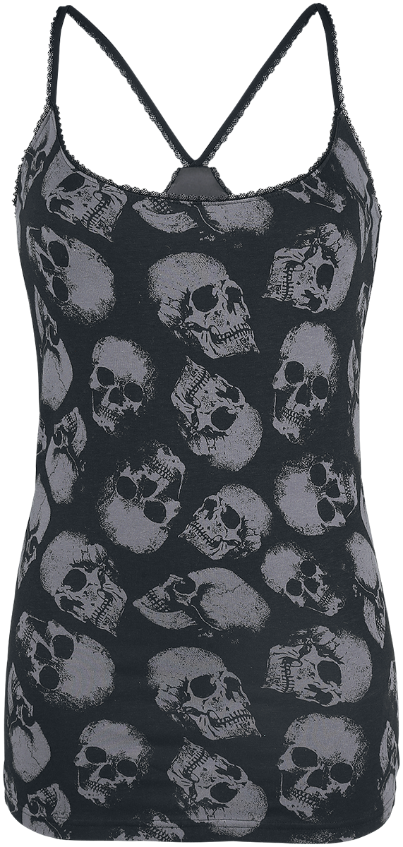 Top  de Black Premium by EMP - Lot De Deux Haut Ras-Du-Cou - S à 5XL - pour Femme - noir/gris - Black Premium by EMP - View 2