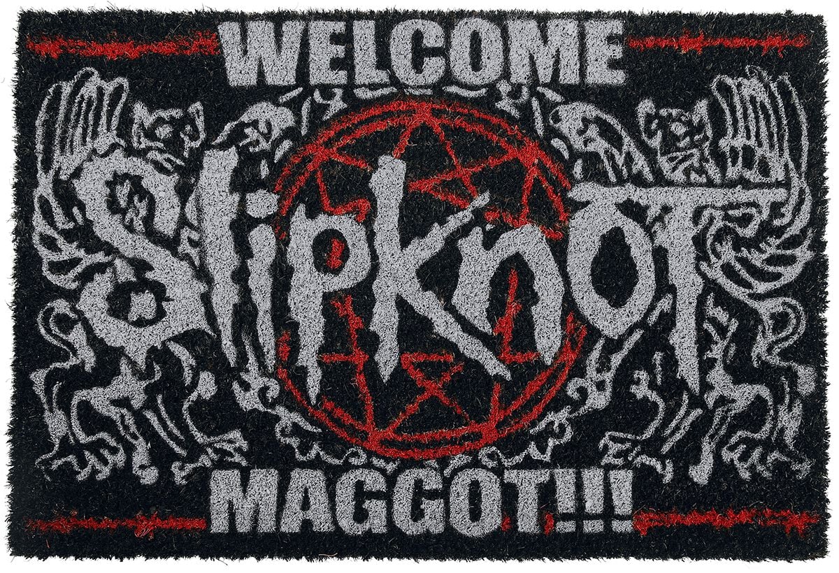 Paillasson  de Slipknot - Welcome Maggot - pour Unisexe - noir/blanc/rouge - Slipknot