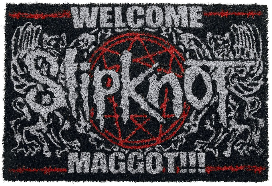 Paillasson  de Slipknot - Welcome Maggot - pour Unisexe - noir/blanc/rouge - Slipknot