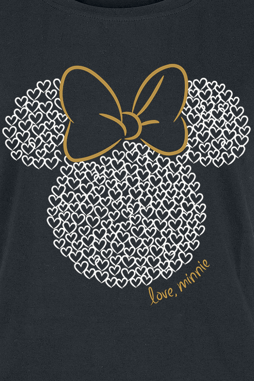 T-Shirt Manches courtes Disney de Mickey & Minnie Mouse - Minnie Maus - Love - S à XXL - pour Femme - noir - Mickey & Minnie Mouse - View 2