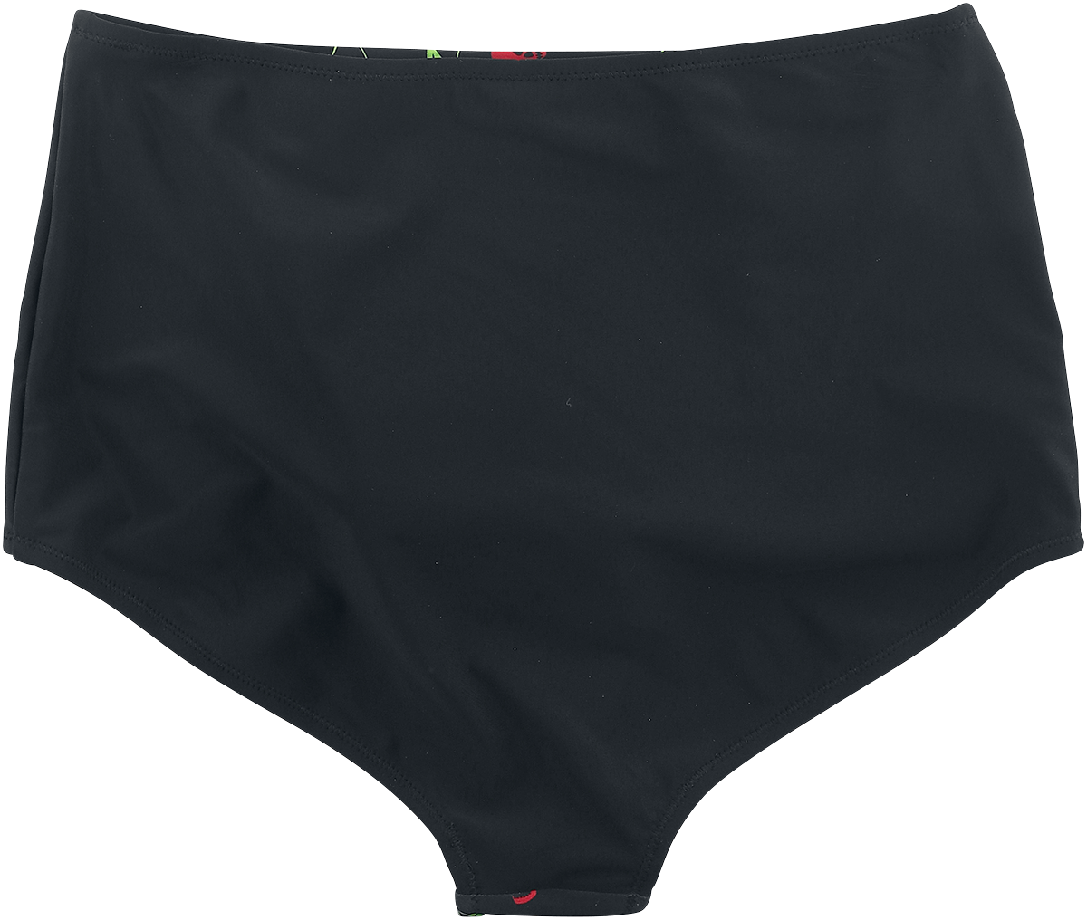 Bas de bikini  de Rock Rebel by EMP - Bas De Bikini Noir Imprimé Rockabilly & Boutons - S à L - pour Femme - noir - Rock Rebel by EMP - View 2