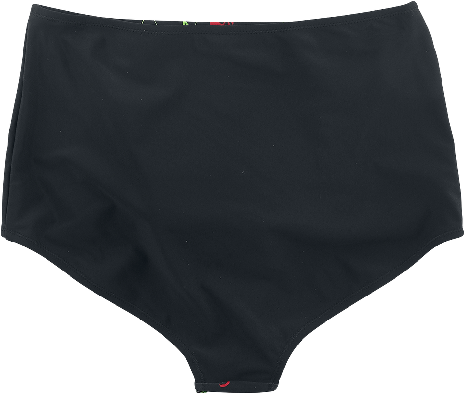 Bas de bikini  de Rock Rebel by EMP - Bas De Bikini Noir Imprimé Rockabilly & Boutons - S à XXL - pour Femme - noir - Rock Rebel by EMP - View 2