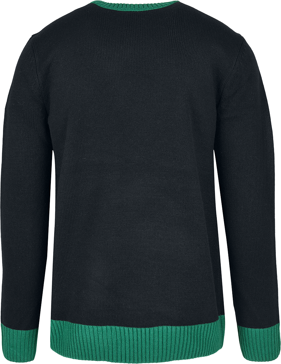 Pull de Noël  de Urban Classics - Pull Yo Ho Ho - S à XXL - pour Homme - noir/vert/blanc - Urban Classics - View 2