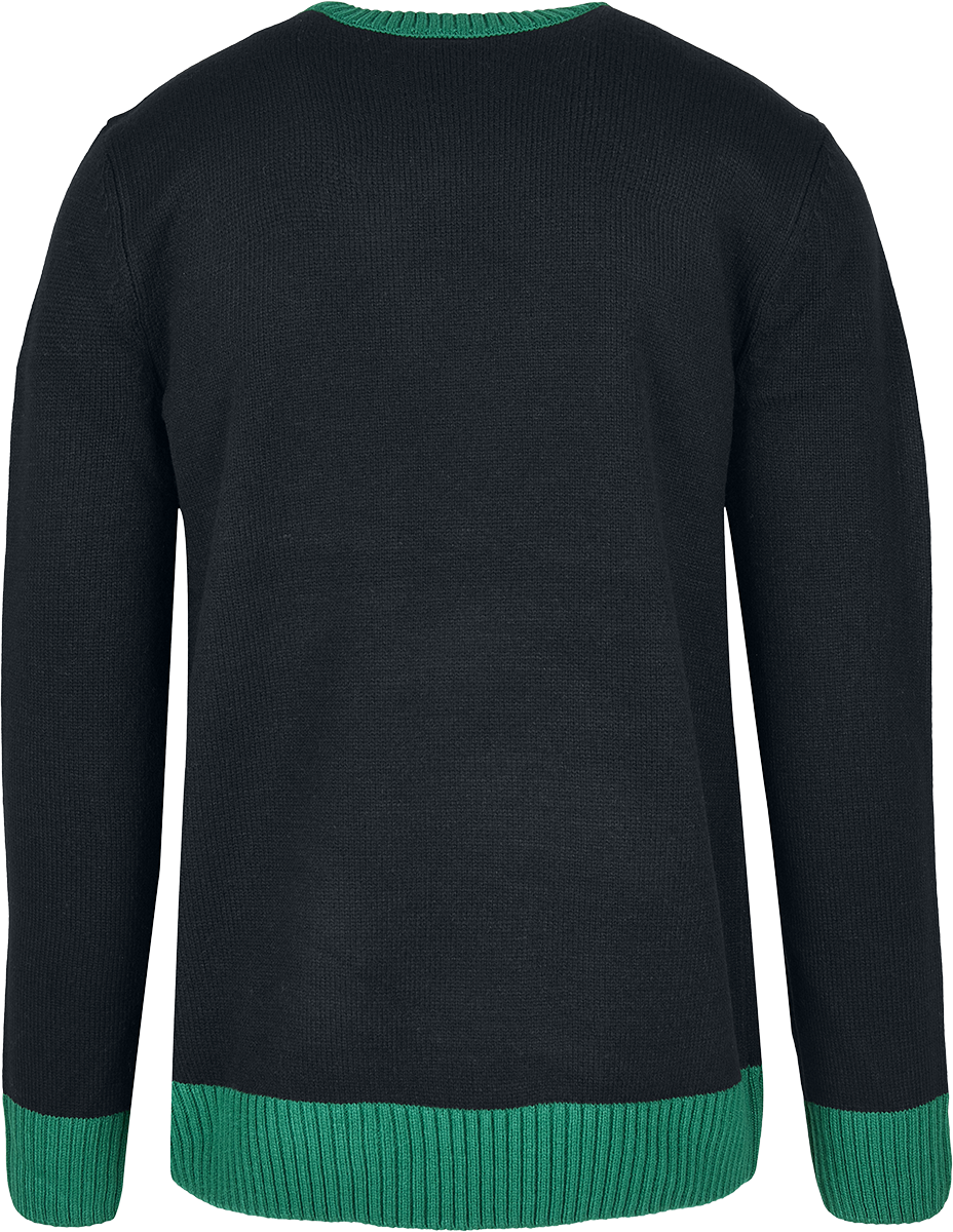 Pull de Noël  de Urban Classics - Pull Yo Ho Ho - S à XXL - pour Homme - noir/vert/blanc - Urban Classics - View 2