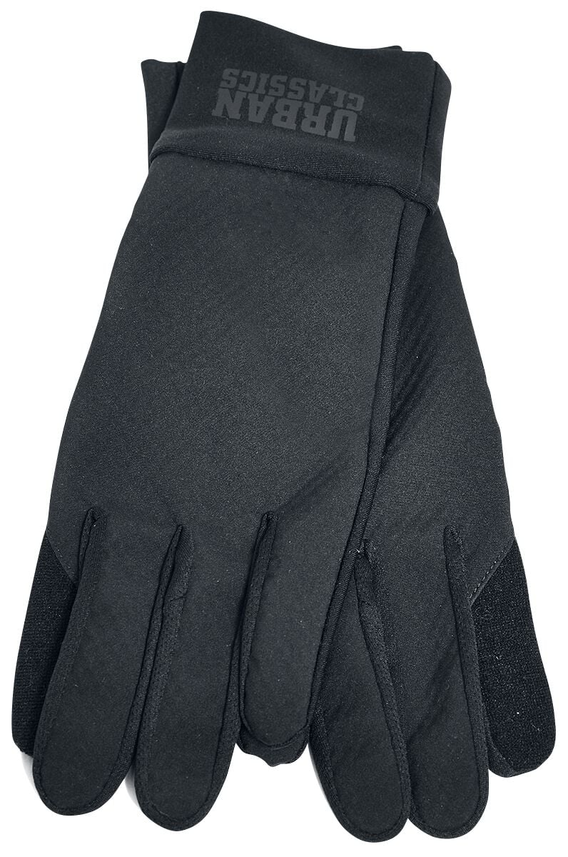 Gants  de Urban Classics - Gants Performance Logo Poignets - pour Unisexe - noir - Urban Classics