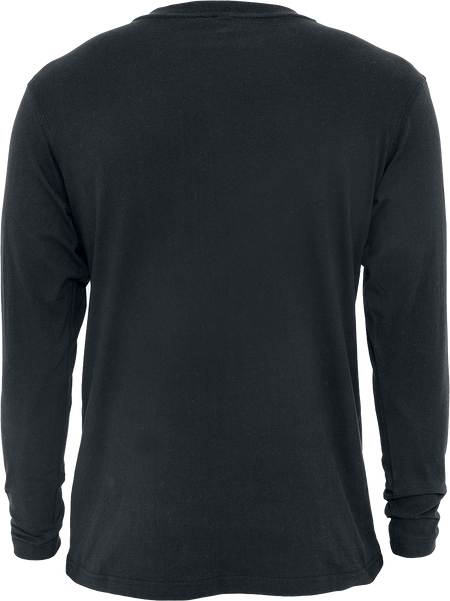 T-shirt manches longues  de RED by EMP - Basic Henley - M à 5XL - pour Homme - noir - RED by EMP - View 2