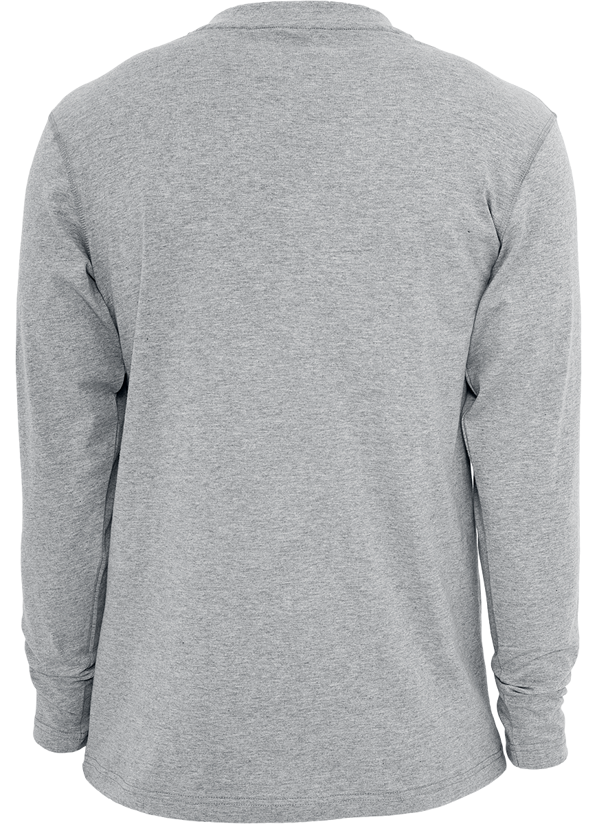 T-shirt manches longues  de RED by EMP - Basic Henley - S à 5XL - pour Homme - gris chiné - RED by EMP - View 2