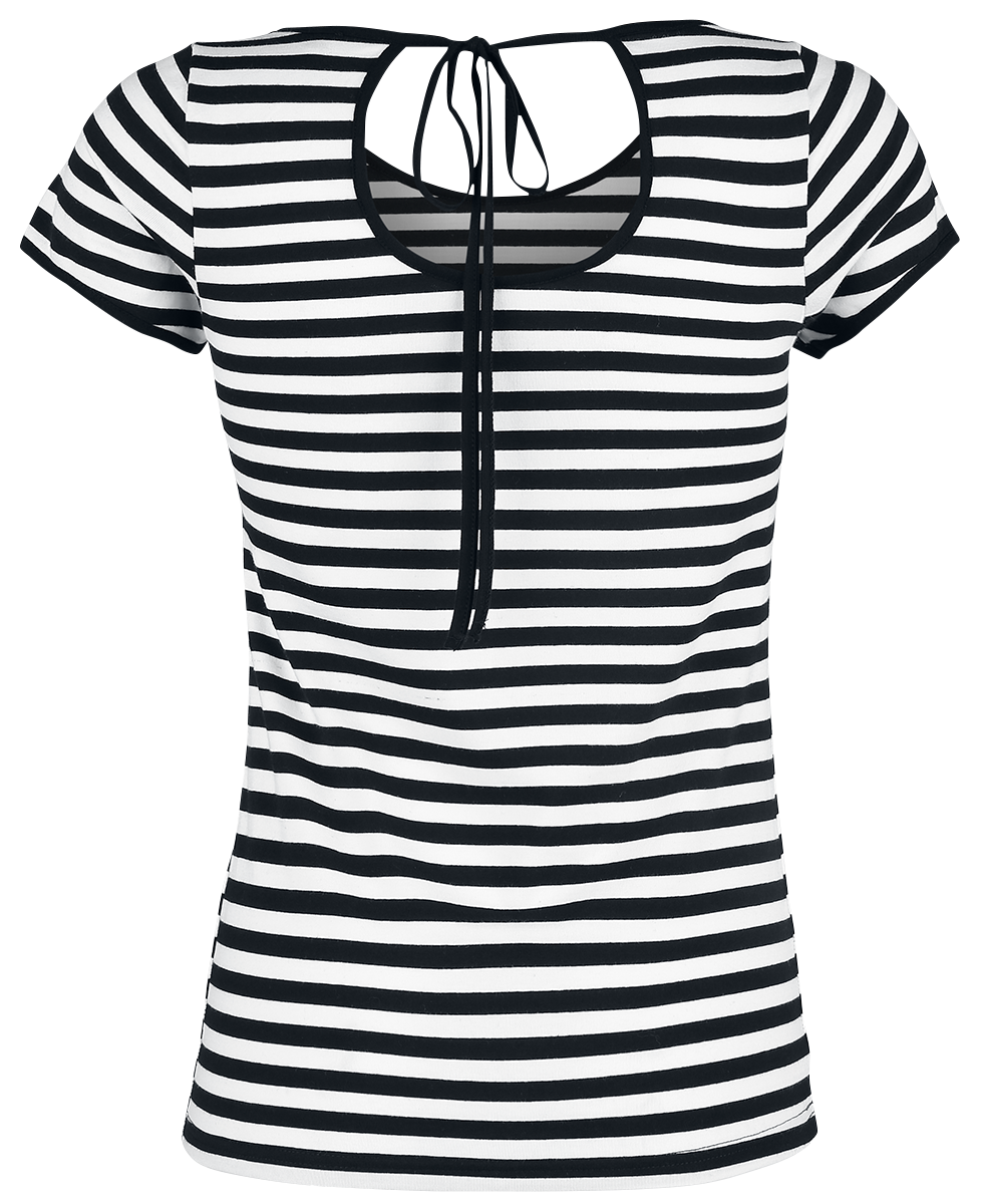 T-Shirt Manches courtes Rockabilly de Forplay - T-shirt Rayé - S à XXL - pour Femme - noir/blanc - Forplay - View 2