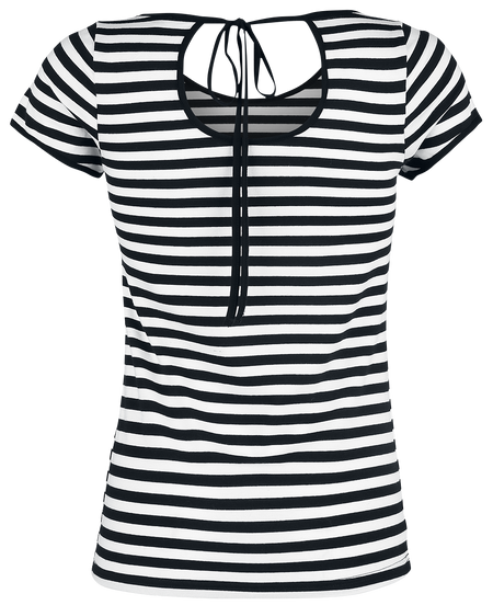 T-Shirt Manches courtes Rockabilly de Forplay - T-shirt Rayé - S à XXL - pour Femme - noir/blanc - Forplay - View 2