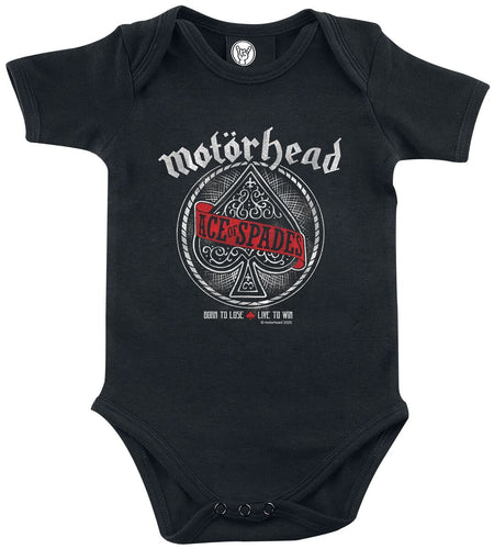 Body  de Motörhead - Metal-Kids - Red Banner - 56/62 à 80/86 - pour filles & garçonse - noir - Motörhead