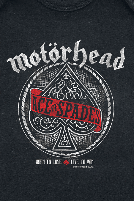 Body  de Motörhead - Metal-Kids - Red Banner - 56/62 à 80/86 - pour filles & garçonse - noir - Motörhead - View 2