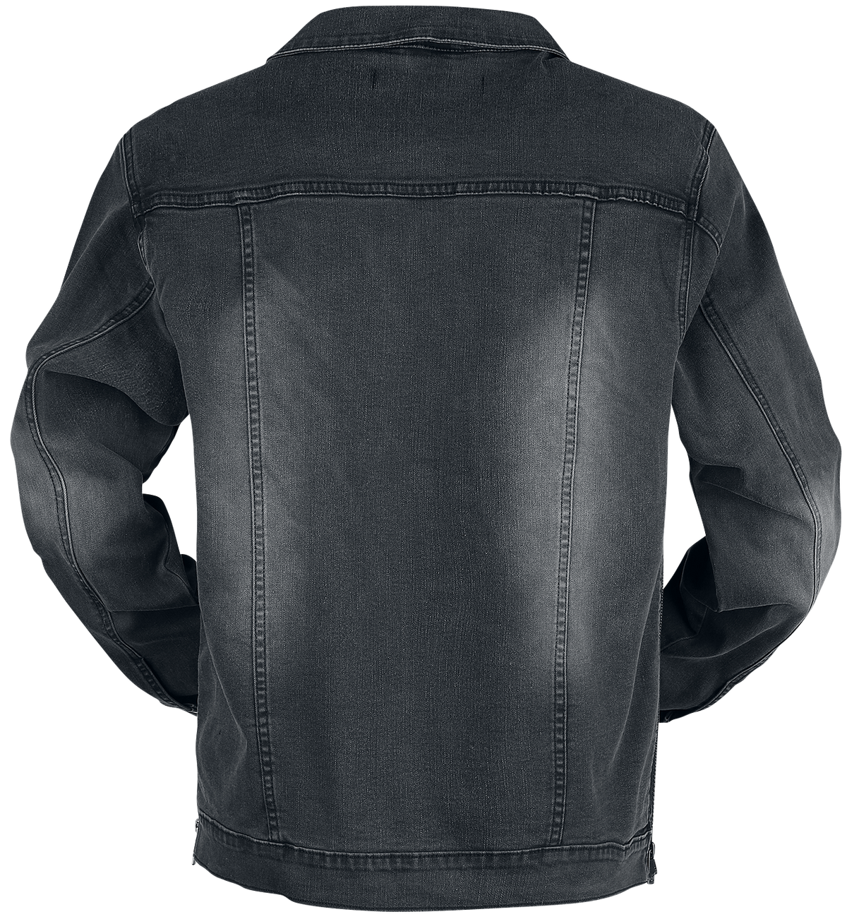Veste en Jean  de Black Premium by EMP - Veste Gris Foncé Avec Poches Poitrine Et Boutons - S à XXL - pour Homme - gris foncé - Black Premium by EMP - View 2