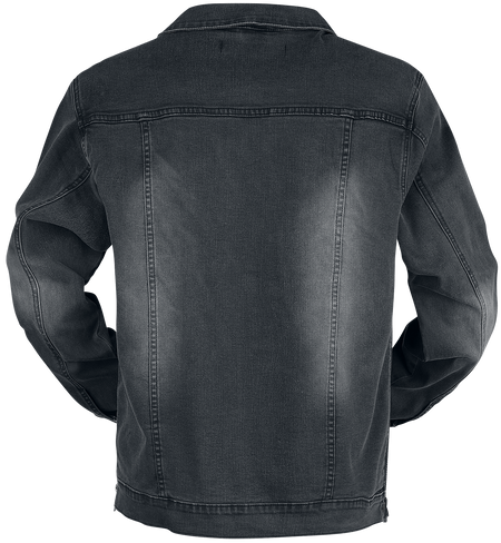Veste en Jean  de Black Premium by EMP - Veste Gris Foncé Avec Poches Poitrine Et Boutons - S à XXL - pour Homme - gris foncé - Black Premium by EMP - View 2