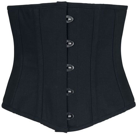 Corset Gothic de Gothicana by EMP - Serre-Taille Noir - S à XXL - pour Femme - noir - Gothicana by EMP