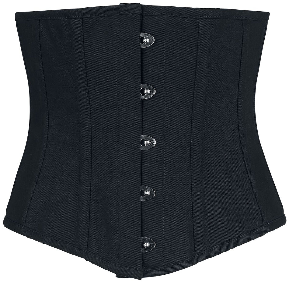 Corset Gothic de Gothicana by EMP - Serre-Taille Noir - S à XXL - pour Femme - noir - Gothicana by EMP
