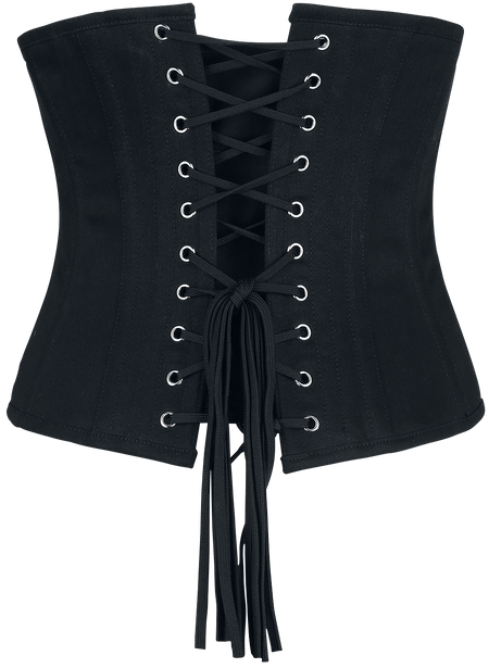 Corset Gothic de Gothicana by EMP - Serre-Taille Noir - S à XXL - pour Femme - noir - Gothicana by EMP - View 2