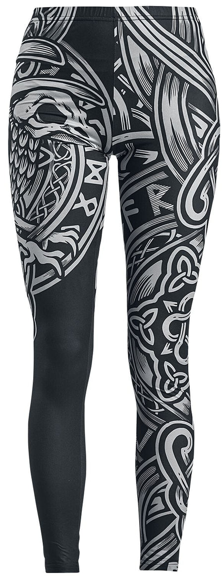 Legging  de Black Premium by EMP - Leggings Noir Imprimé Celtique - S à 5XL - pour Femme - noir - Black Premium by EMP