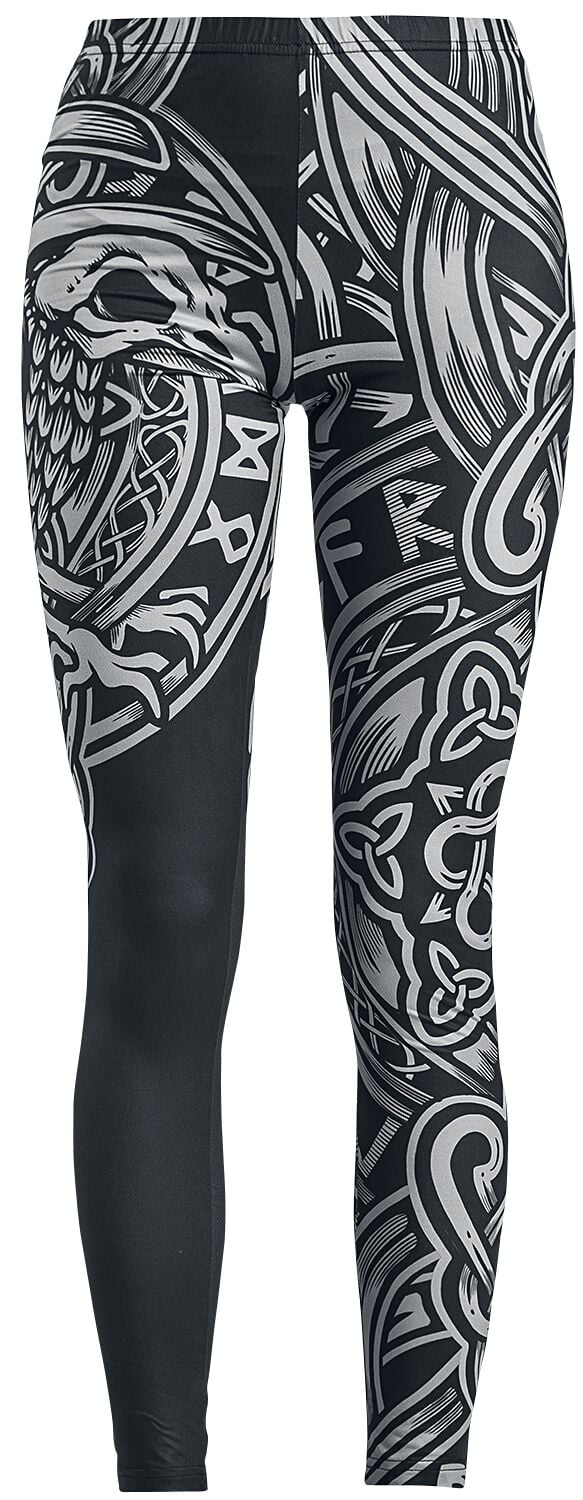 Legging  de Black Premium by EMP - Leggings Noir Imprimé Celtique - S à 5XL - pour Femme - noir - Black Premium by EMP