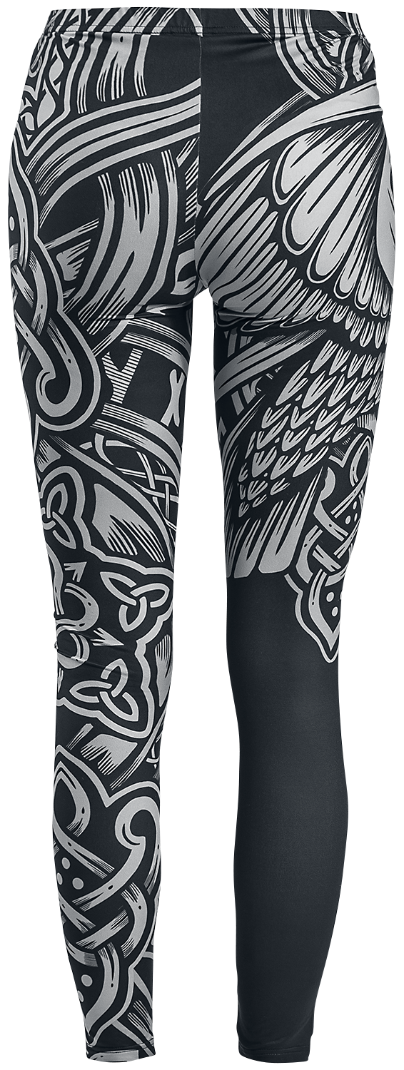 Legging  de Black Premium by EMP - Leggings Noir Imprimé Celtique - S à 5XL - pour Femme - noir - Black Premium by EMP - View 2