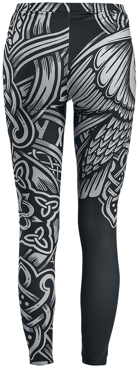 Legging  de Black Premium by EMP - Leggings Noir Imprimé Celtique - S à 5XL - pour Femme - noir - Black Premium by EMP - View 2