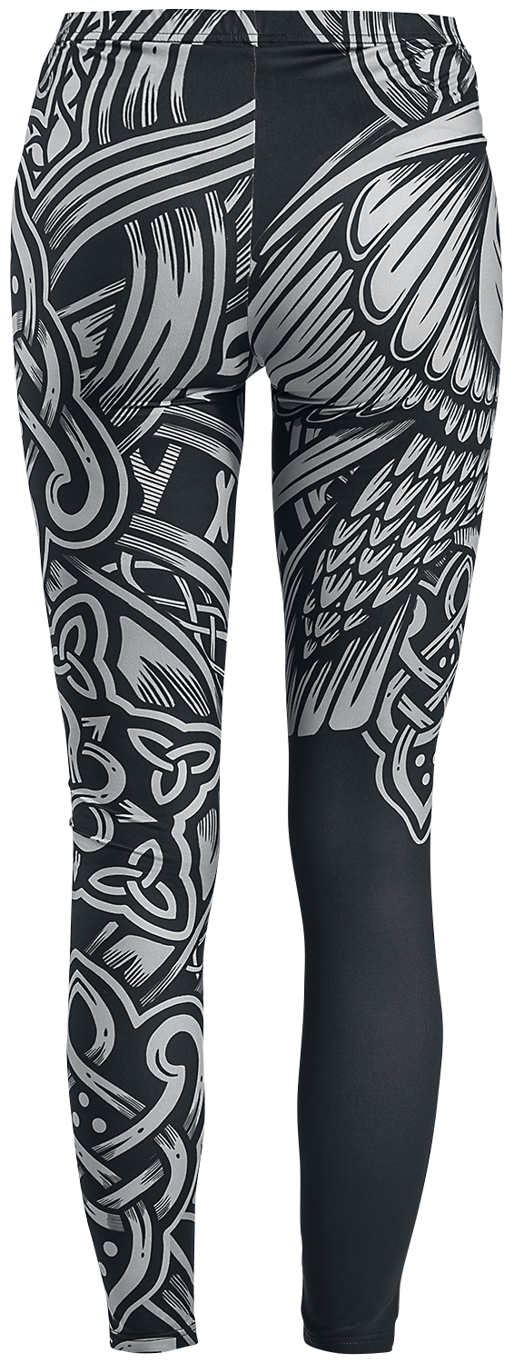 Legging  de Black Premium by EMP - Leggings Noir Imprimé Celtique - S à 5XL - pour Femme - noir - Black Premium by EMP - View 2