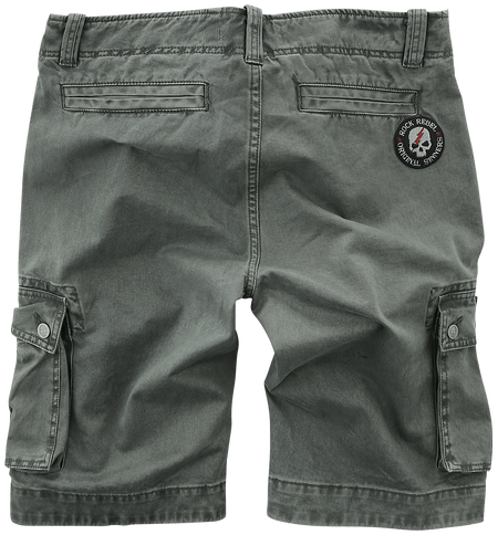 Short  de Rock Rebel by EMP - Short Cargo Gris Avec Patchs - M à XXL - pour Homme - gris - Rock Rebel by EMP - View 2