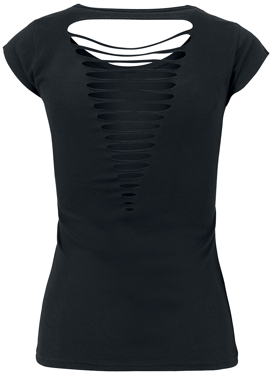 T-Shirt Manches courtes Fun de Be Different! - XS à M - pour Femme - noir - Be Different! - View 2