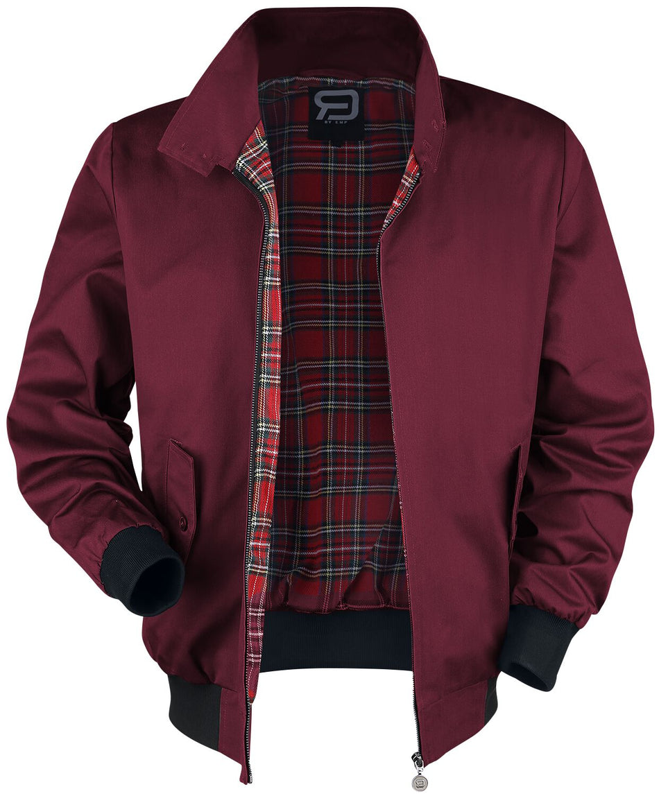 Veste mi-saison  de RED by EMP - Larger Than Life - Veste Bomber RED by EMP - S à 5XL - pour Homme - bordeaux - RED by EMP